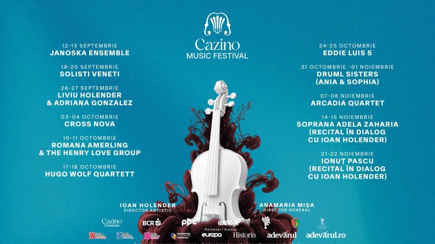 Tarif special pentru elevi, studenți și seniori la concertele duminicale din cadrul Cazino Music Festival