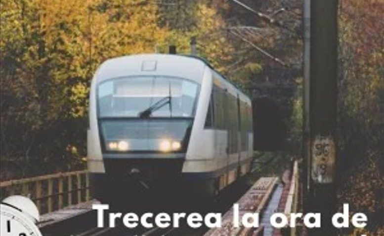 Trecerea la ora de iarnă nu modifică şi mersul trenurilor