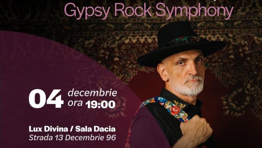 Damian Drăghici și Filarmonica Brașov deschid luna decembrie cu „Gypsy Rock Symphony”