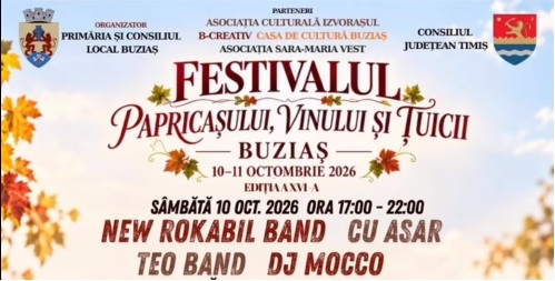Festivalul Papricașului, Vinului și Țuicii revine la Buziaș