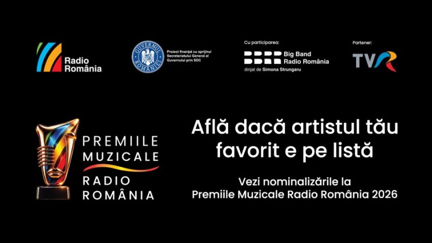 Cine sunt nominalizații la Premiile Muzicale Radio România 2026