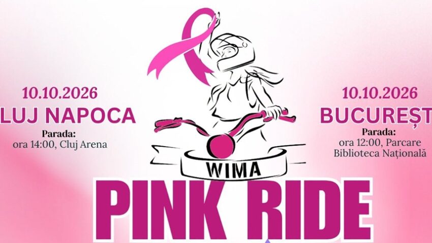 CLUJ: Pink Ride, un eveniment caritabil dedicat femeilor afectate de cancerul de sân
