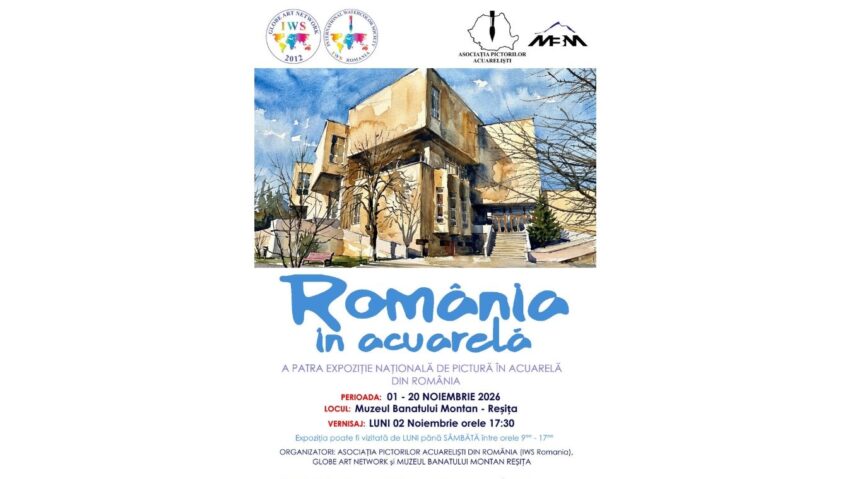 Expoziția Națională de Pictură în Acuarelă ajunge la Reșița
